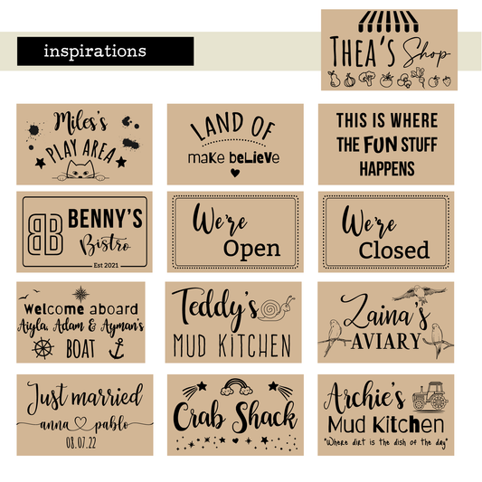 Personalised Wooden Sign – Custom Laser Engraved Wooden Plaque, Your Text Your Design