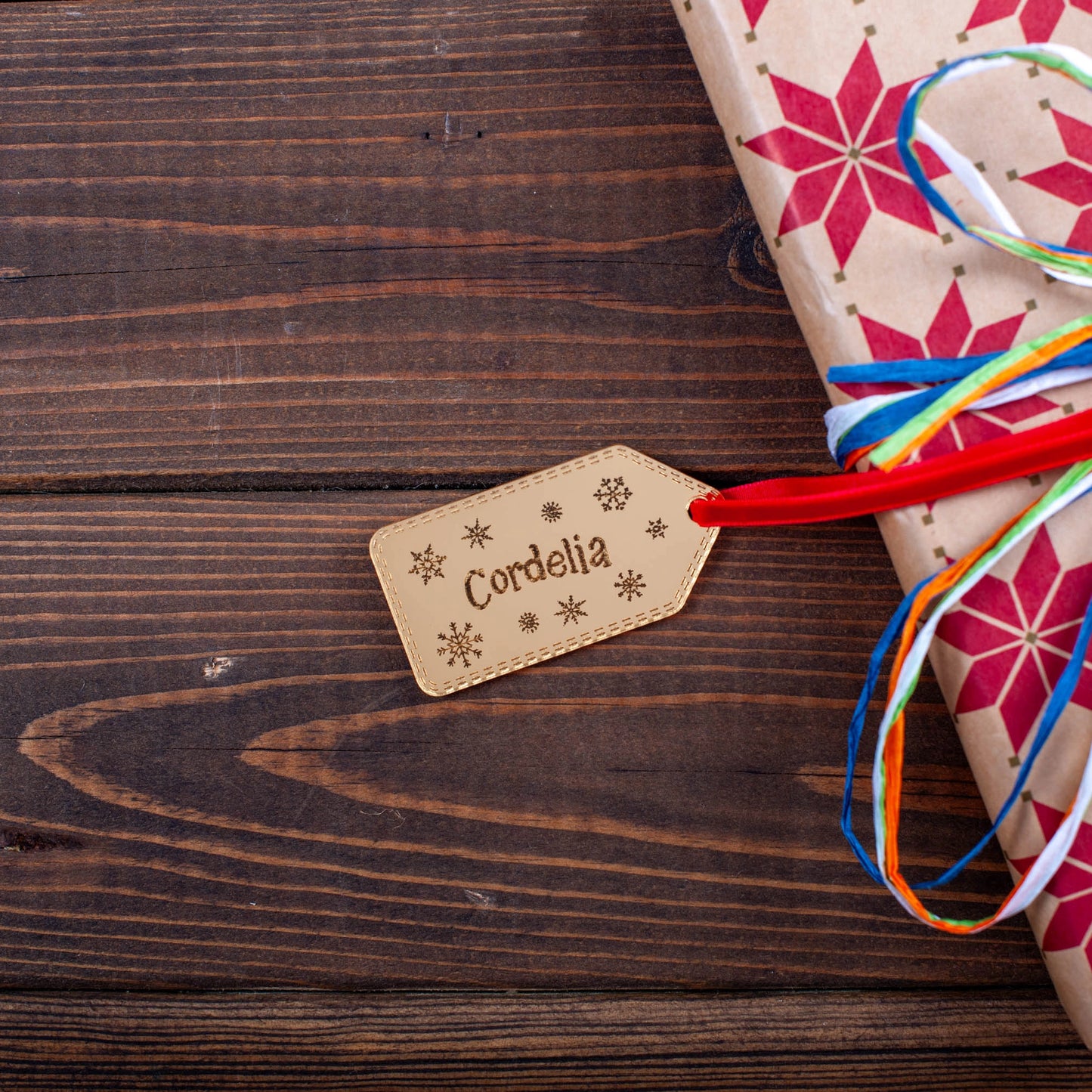 Luxury personalised snowflake ornament for Christmas gifts