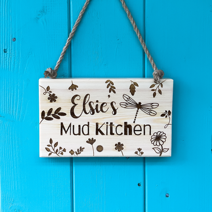 Personalised Wooden Sign – Custom Laser Engraved Wooden Plaque, Your Text Your Design