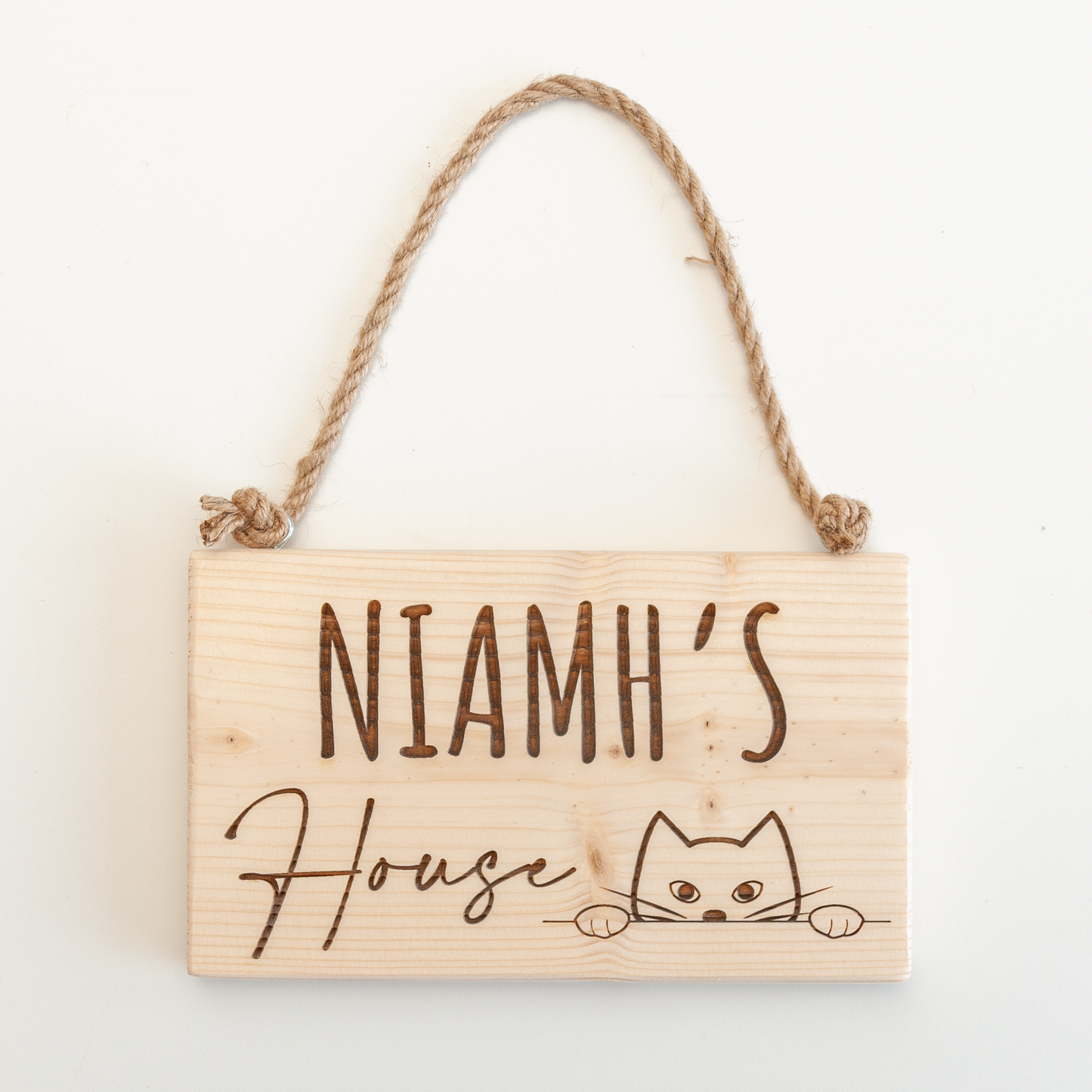 Personalised Wooden Sign – Custom Laser Engraved Wooden Plaque, Your Text Your Design