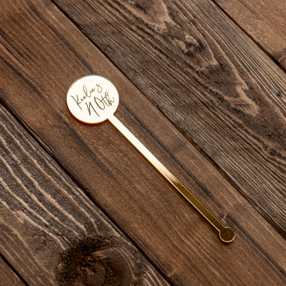 Personalised Acrylic Drink Stirrers – Cocktail Swizzle Sticks & Party Place Names