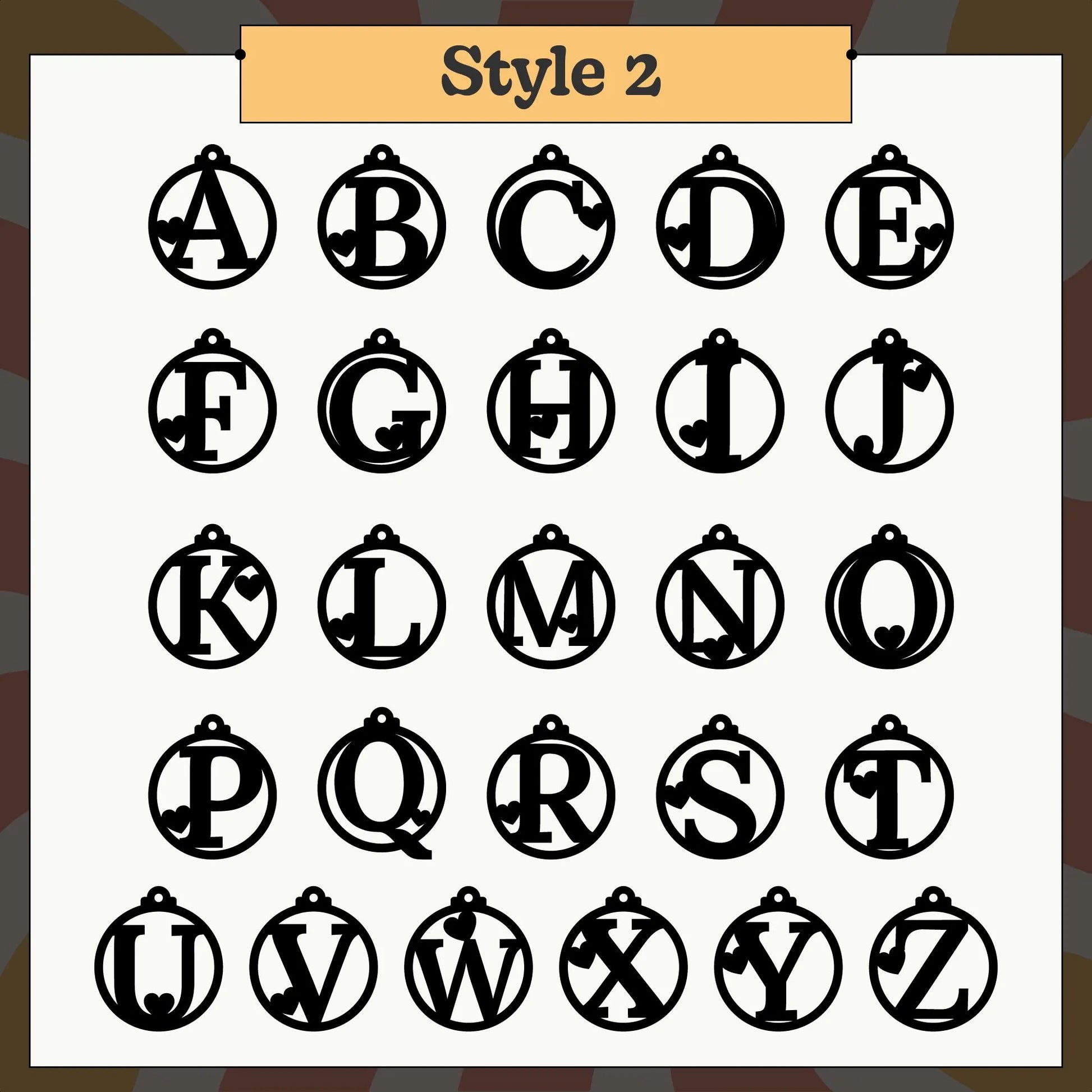 Wood and acrylic personalised initial gift tags for holiday wrapping