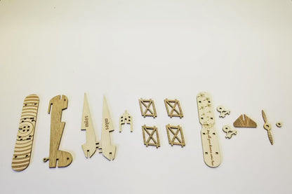 Personalised Wooden Biplane Toy: Beech Wood Keepsake Gift